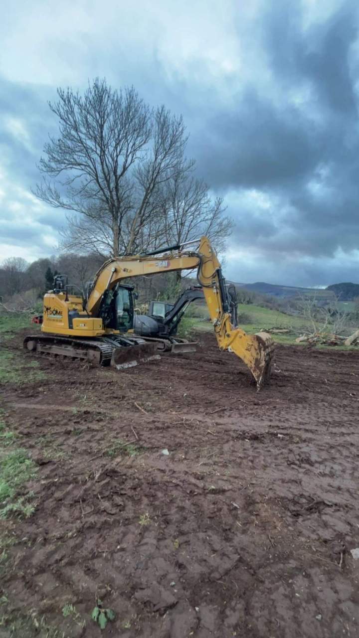 Travaux de terrassement en cours Rochefort Montagne